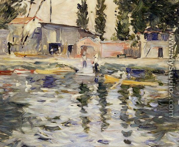 The Seine At Bougival - Berthe Morisot