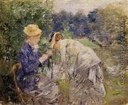 Woman Picking Flowers - Berthe Morisot