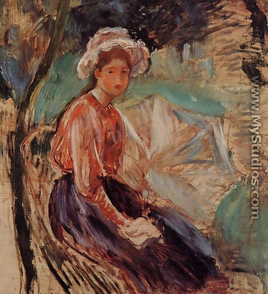 Young Girl With An Umbrella - Berthe Morisot