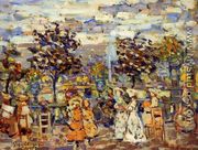 In The Luxembourg Gardens - Maurice Brazil Prendergast
