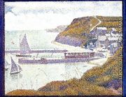 Port En Bessin  The Outer Harbor  High Tide - Georges Seurat