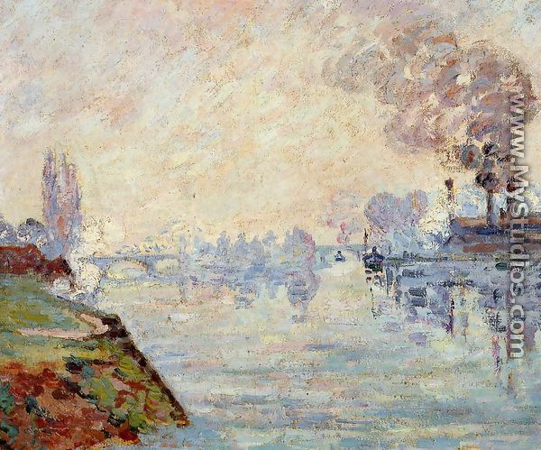 Landscape In The Vicinity Of Rouen - Armand Guillaumin