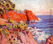 Rocks On The Coast At Agay - Armand Guillaumin