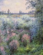 A Spot On The Banks Of The Seine - Claude Oscar Monet