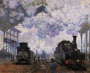 Arrival At Saint Lazare Station - Claude Oscar Monet