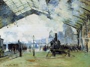 Arrival Of The Normandy Train  Gare Saint Lazare - Claude Oscar Monet