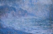 Cliffs At Pourville  Rain - Claude Oscar Monet