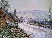 Entering The Village Of Vetheuil In Winter - Claude Oscar Monet