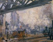 Exterior View Of The Saint Lazare Station - Claude Oscar Monet