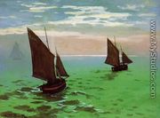 Fishing Boats At Sea - Claude Oscar Monet