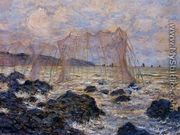 Fishing Nets At Pourville - Claude Oscar Monet