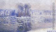 Floes At Bennecourt - Claude Oscar Monet