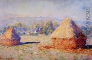Grainstacks In The Sunlight  Morning Effec - Claude Oscar Monet