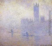 Houses Of Parliament  Fog Effect - Claude Oscar Monet
