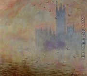 Houses Of Parliament  Seagulls - Claude Oscar Monet