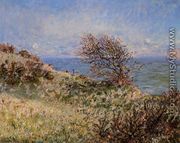 On The Cliff At Fecamp - Claude Oscar Monet