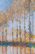 Poplars  White And Yellow Effect - Claude Oscar Monet