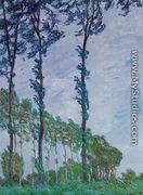 Poplars  Wind Effect - Claude Oscar Monet