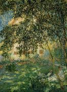 Relaxing In The Garden  Argenteuil - Claude Oscar Monet