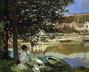 River Scene At Bennecourt - Claude Oscar Monet