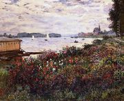 Riverbank At Argenteuil - Claude Oscar Monet