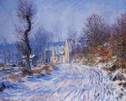 Road To Giverny In Winter - Claude Oscar Monet