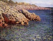 Rocks On The Mediterranean Coast Aka Cam D Antibes - Claude Oscar Monet