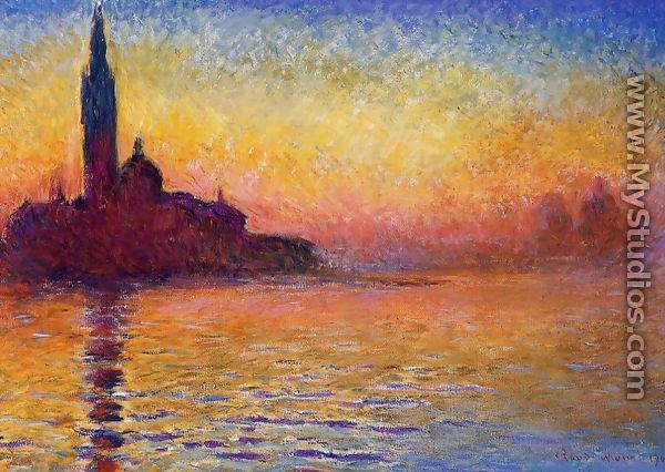 San Giorgio Maggiore At Dusk - Claude Oscar Monet