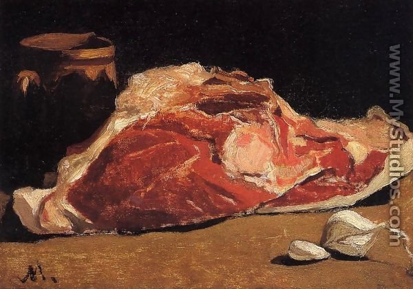 Still Life With Meat - Claude Oscar Monet