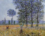 Sunlight Effect Under The Poplars - Claude Oscar Monet