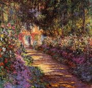 The Flowered Garden - Claude Oscar Monet