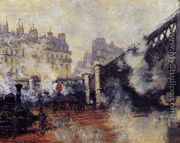 The Pont De L Europe  Saint Lazare Station - Claude Oscar Monet