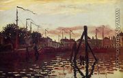The Port Of Zaandam - Claude Oscar Monet