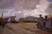 The Railroad Station At Argenteuil - Claude Oscar Monet