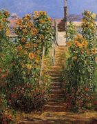 The Steps At Vetheuil - Claude Oscar Monet
