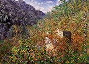 The Valley Of Sasso  Blue Effect - Claude Oscar Monet
