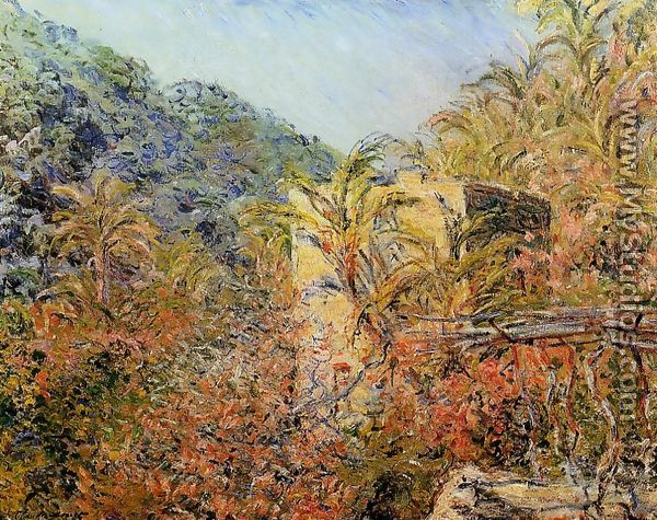 The Valley Of Sasso  Sunshine - Claude Oscar Monet
