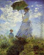 The Walk  Woman With A Parasol - Claude Oscar Monet