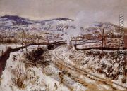 Train In The Snow  Argenteuil - Claude Oscar Monet