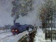 Train In The Snow  The Locomotive - Claude Oscar Monet