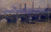 Waterloo Bridge  Grey Weather - Claude Oscar Monet