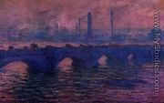 Waterloo Bridge  Overcast Weather - Claude Oscar Monet