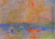 Waterloo Bridge  Sunlight In The Fog - Claude Oscar Monet