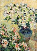 White Azaleas In A Pot - Claude Oscar Monet