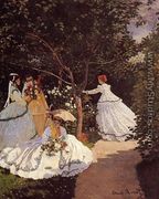 Women In The Garden - Claude Oscar Monet