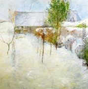 House In Snow - John Henry Twachtman
