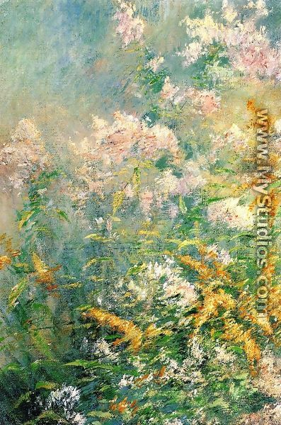 Meadow Flowers Aka Golden Rod And Wild Asters - John Henry Twachtman