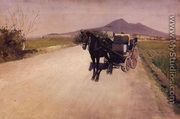 A Road Near Naples - Gustave Caillebotte