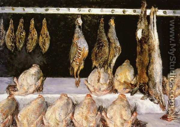 Display Of Chickens And Game Birds - Gustave Caillebotte