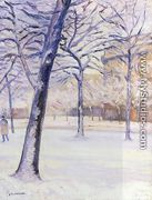 Park In The Snow  Pari - Gustave Caillebotte